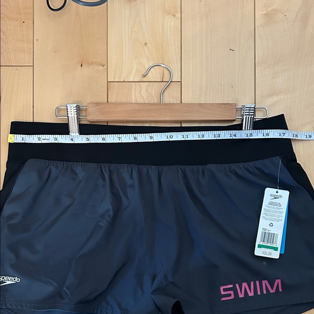 Speedo Women's Black Athletic Swim Shorts Size L - Picture 7 of 11